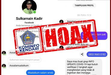 Akun Facebook Milik Wali Kota Kendari Dipalsukan