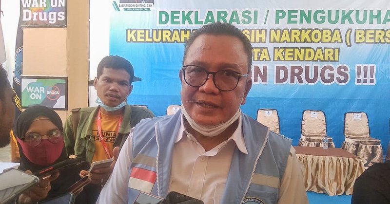 Kepala Badan Narkotika Nasional Provinsi (BNNP) Sulawesi Tenggara (Sultra), Brigjen Pol Sabaruddin Ginting