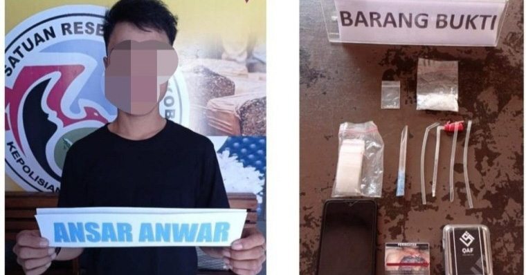 Polisi Amankan Seorang Pemuda Pengedar Sabu di Kendari