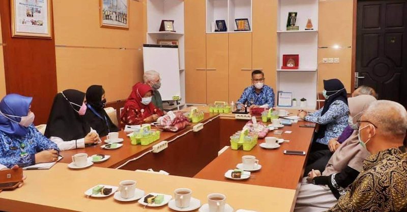 Kunker di Kendari, Ketua PAEI dan CDC Sambangi Wali Kota