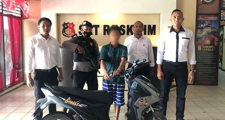 Polisi Bekuk Pelaku Penggelapan Motor Teman Sendiri