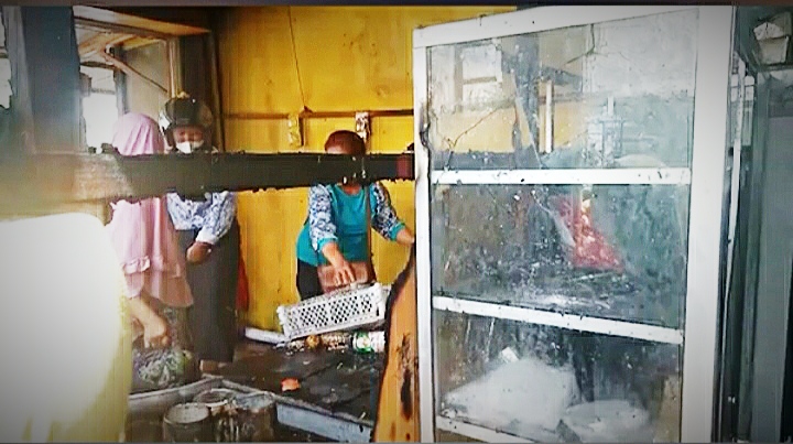 Empat Kios Terbakar di Pasar Andonouhu, Kerugian Ditaksir Rp56 Juta