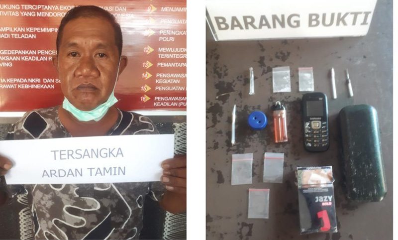 Polisi Meringkus Pengedar Sabu di Sebuah Rumah di Jalan Mekar Kendari