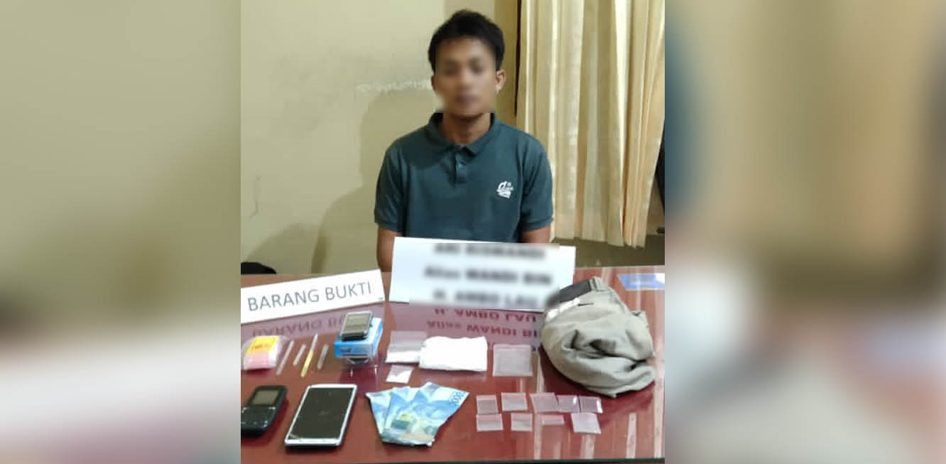 Sembunyikan Sabu di Tisu, Polisi Amankan Pria Warga Kelurahan Kasilampe Kendari