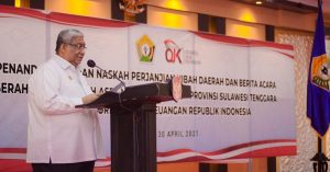 Gubernur Minta OJK Bantu Bank Sultra Jadi Bank Terbaik