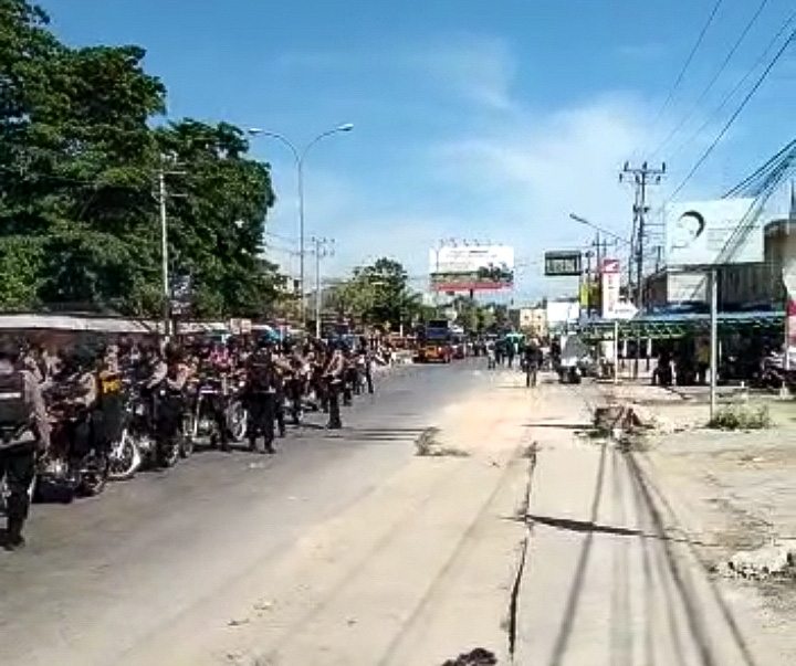 Pasca Ricuh, Polisi Amankan Lokasi Bentrokan Dua Kelompok