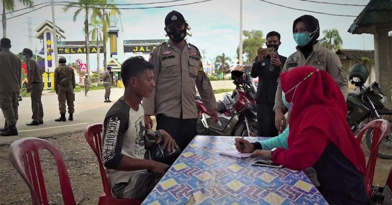 36 Orang Terjaring Sanksi Sosial dalam Perpanjangan Operas Yustisi di Perbatasan Kendari