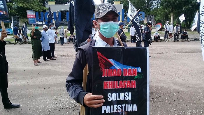 Aliansi Muslim Bersatu Kendari Turun Jalan, Serukan Bela Palestina