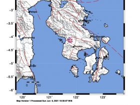 Gempa 3.1 SR, Guncang Kolaka dan Kolaka Timur