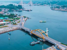 Teluk Kendari Kota Kendari jembatan kuning kendari jembatan teluk kendari