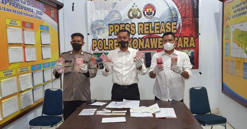 Polres Konut Bongkar Dugaan Kasus Pungli Kades dan Sekdes Morombo Pantai