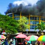 Pasar Sentar Kota Terbakar, Api Diduga dari Sampah yang Dibakar Anak anak