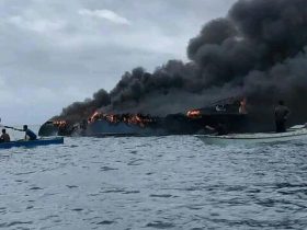 Kapal Rute Sikeli- Bombana Terbakar, Penumpang dan ABK Selamat