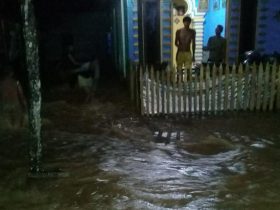 Kali Meluap, Banjir Genangi Sejumlah Rumah di Desa Puusawa Jaya Konawe