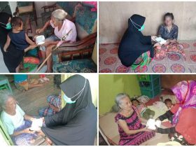 Di Tengah Pandemi, Jaringan Perempuan Pesisir Sultra Berbagi Makanan untuk Lansia