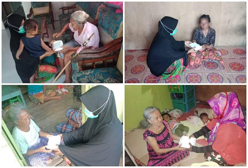 Di Tengah Pandemi, Jaringan Perempuan Pesisir Sultra Berbagi Makanan untuk Lansia
