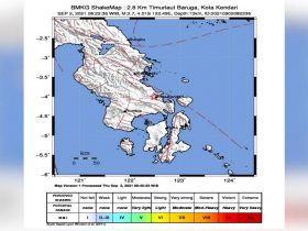 Gempa Kembali Guncang Kendari, Magnitude 2,7 SR