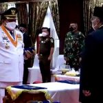 Acara Pelantikan Bupati dan Wakil Bupati Kabupaten Muna di Rujab Gubernur