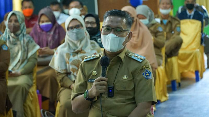 Hari Pertama PTM, Wali Kota Kendari Dialog dengan Kasek