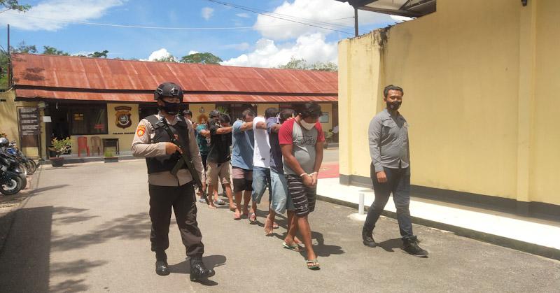 6 Tersangka Spesialis Pencurian Traktor di Konawe Dibekuk Polisi