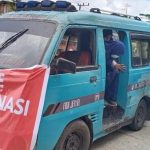 Sopir Pete Pete Kendari Antar Jemput Pelajar Untuk Ikut Vaksinasi Covid 19