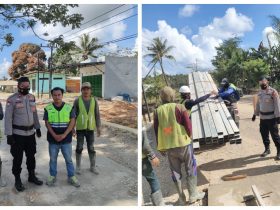 Peduli Keselamatan Pekerja, PT. YASA Gandeng Polisi Kerjakan Jalan Beton