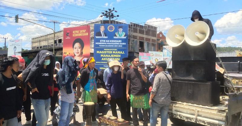 Tolak Pembubaran LuLo, Puluhan Pemuda Konawe Gelar Aksi Damai