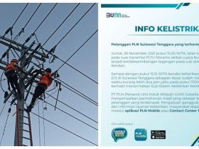 Cuaca Buruk, Listrik di Kendari Padam Selama 2 Jam