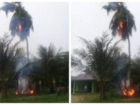 Cuaca Ekstrem, Rumah Warga di Kulahi Konawe Disambar Petir