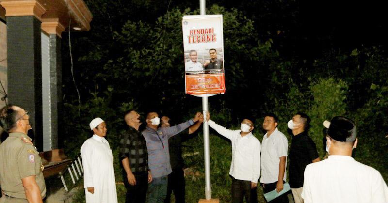Pemkot Genjot Program Kendari Terang Pada Titik Rawan di Kecamatan Poasia