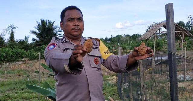 Warga Konda Temukan 2 Granat Saat Mengali Saluran Air