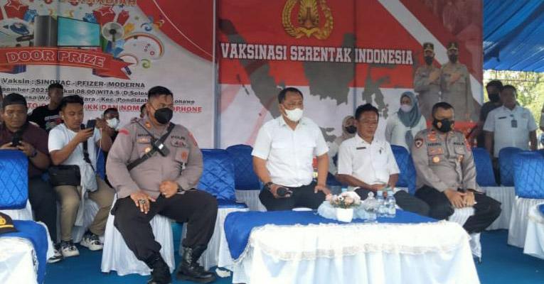 KSK Optimis Capaian Vaksinasi Kabupaten Konawe melebihi Target Nasional