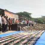 Polres Konawe Musnahkan Miras dan Knalpot Racing Hasil Operasi Sikat Anoa 2021