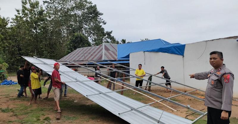 Angin Kencang, Puluhan Rumah Warga di Konawe Rusak Parah
