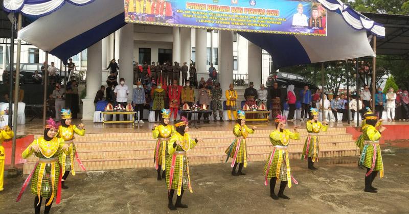 Tutup Tahun 2021, Pemda Konawe Gelar Karnaval Budaya