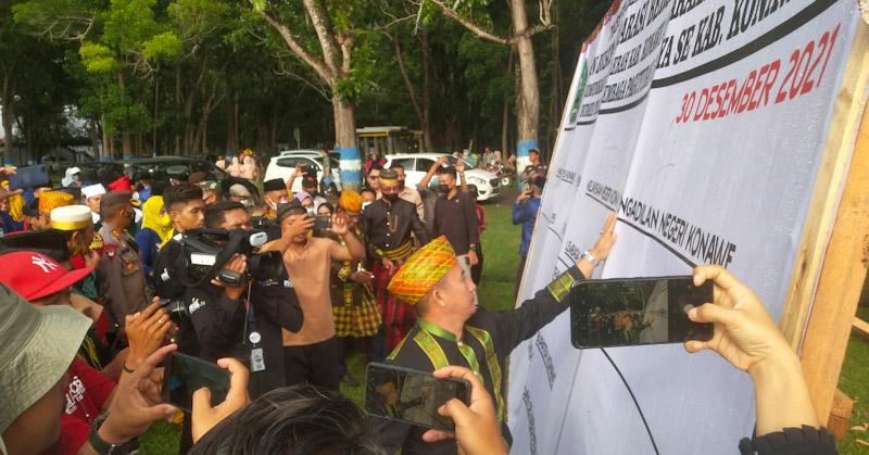 Tokoh Adat dan Tokoh Budaya  Ikrar Jaga Kedamaian di Konawe