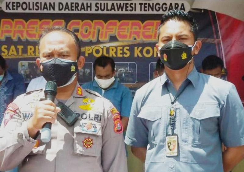 Kapolres Konawe bersama kasat reskrim
