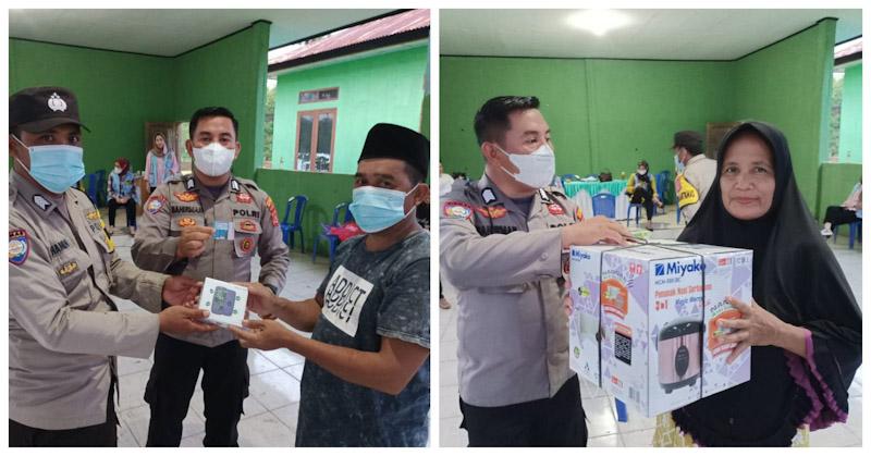 Sasaran Karyawan dan Penambang Batu, Polres Konut Gelar Vaksinasi Hingga Malam