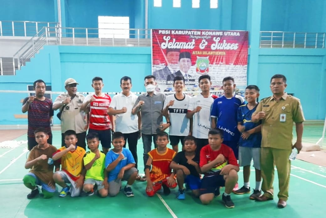 Dibawah Naungan KONI dan PBSI, Pemda Konut Buka Pusat Latihan Bulutangkis Konasara
