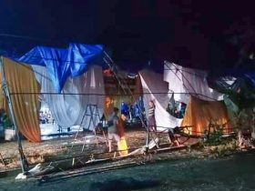 Angin Kencang Robohkan Tenda Pesta di Konawe, Kerugian Hingga Rp 5 Juta