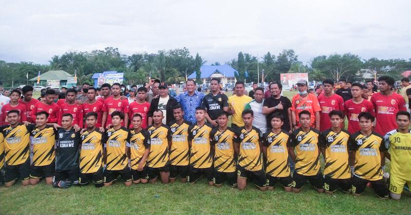 Gol Diaz Aditya Pastikan Bhayangkara FC ke Final Bupati Konawe Cup