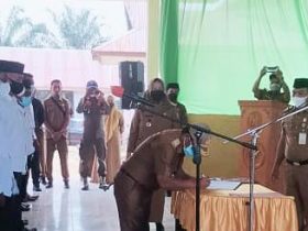 Lantik BPD, Bupati Konut Tegaskan Kerja Baik Dan Gunakan Dana OP Tepat Sasaran Serta Transparan