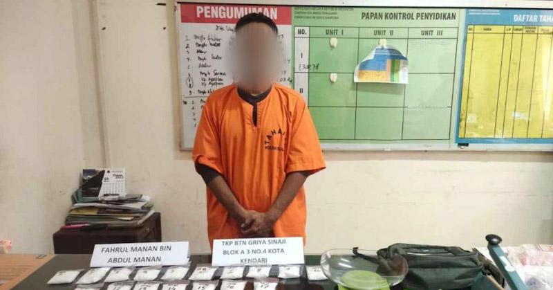 Pengedar Sabu Seberat 1 Kg Ditangkap Polda Sultra, Pelaku Jaringan Lintas Provinsi