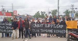 Tolak Pertambangan di Konkep, Aliansi Lembaga Unsultra Turun Jalan