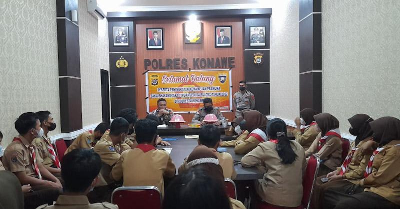 Saka Bhayangkara Jadi Pelopor Keselamatan dalam Berkendara di Konawe