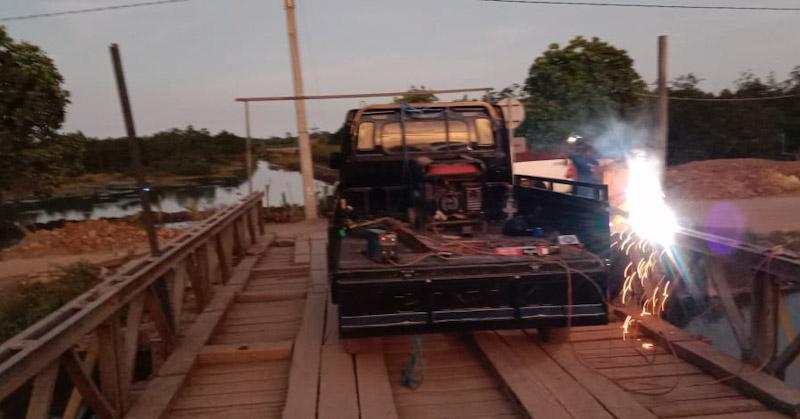 Jembatan Baylay Desa Tobimeita Dipasangin Portal, Kadisub Konut: Truk Tidak Bisa Melintas