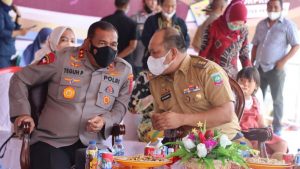 Kapolda Sultra Pantau Langsung Pelaksanaan Vaksinasi Serentak di Konut