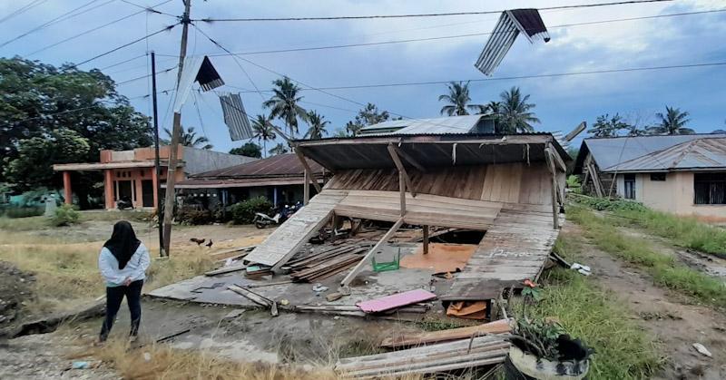 Angin Puting Beliung Terjang Ameroro Konawe, Puluhan Rumah Warga Rusak