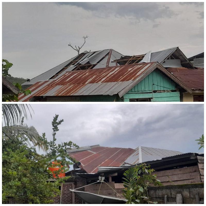 Angin Puting Beliung Terjang Ameroro Konawe, Puluhan Rumah Warga Rusak 