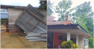 Dinsos Konawe Serahkan Bantuan Untuk Warga Terdampak Angin Puting Beliung